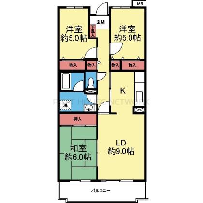 南向き3LDK