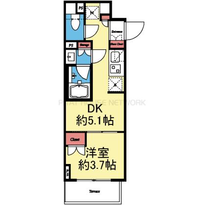 南西向き1DK