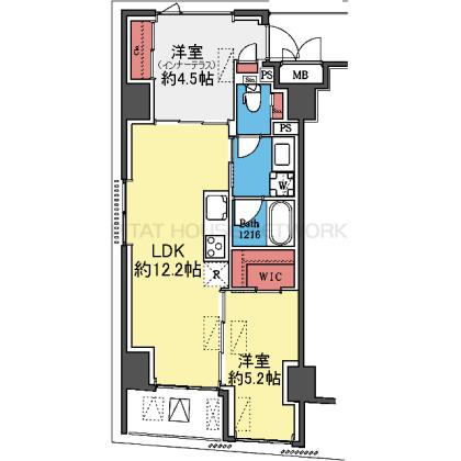 WIC付きの角部屋です
