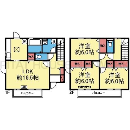 全室6.0帖の3LDK