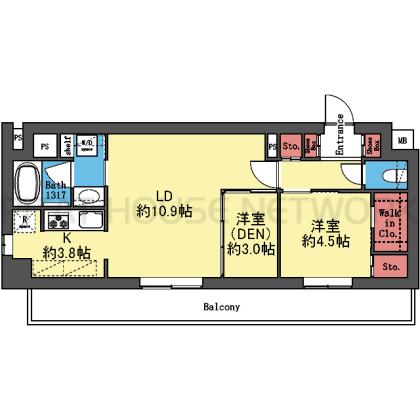 南西向き2LDK