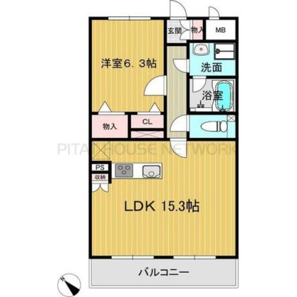 1LDK貸マンションです！