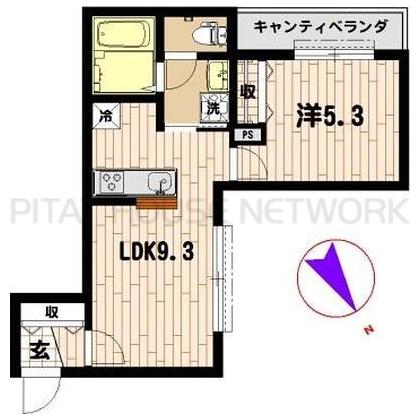 1LDK貸マンションです！