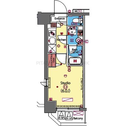 最上階の角部屋です