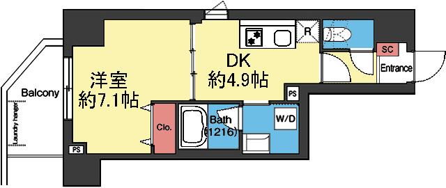 2面採光の角部屋