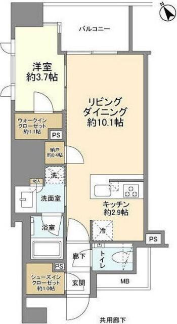 1LDK貸マンションです！