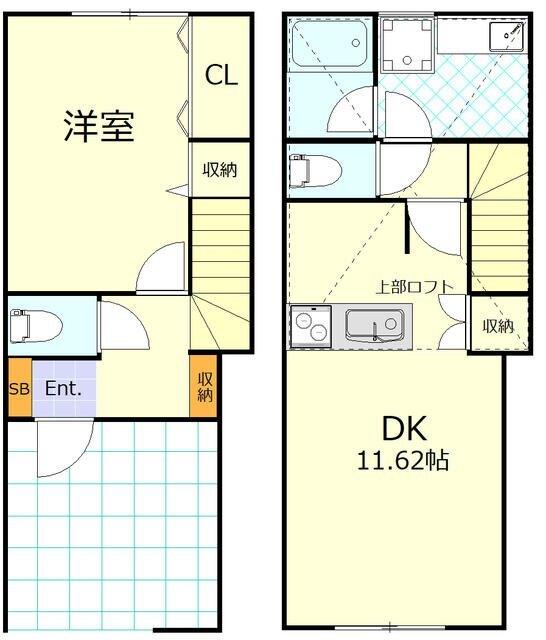 1LDK貸テラスハウスです！