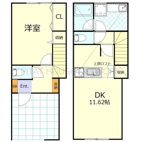 1LDK貸テラスハウスです！