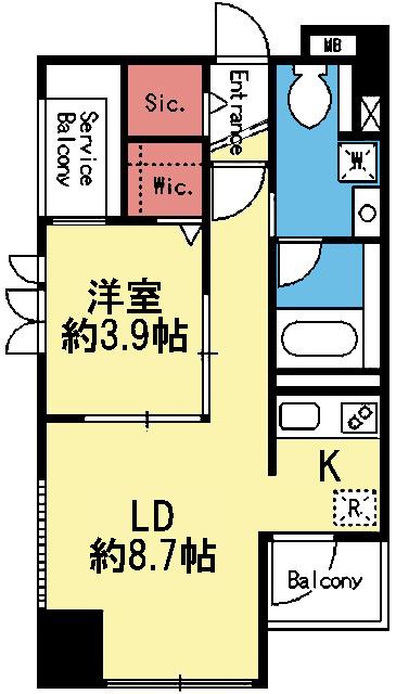WIC＆SIC付き1LDK