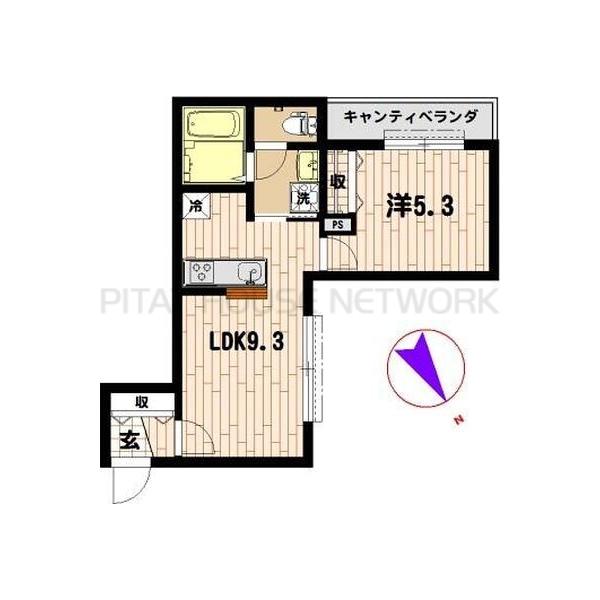 1LDK貸マンションです！