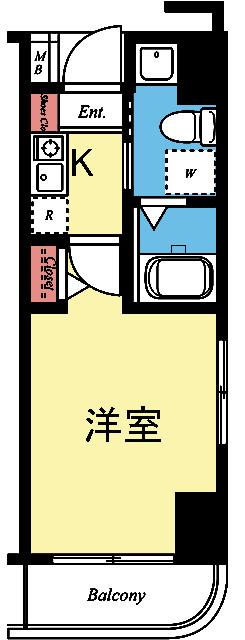 最上階の角部屋です