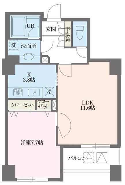 1LDK貸マンションです！