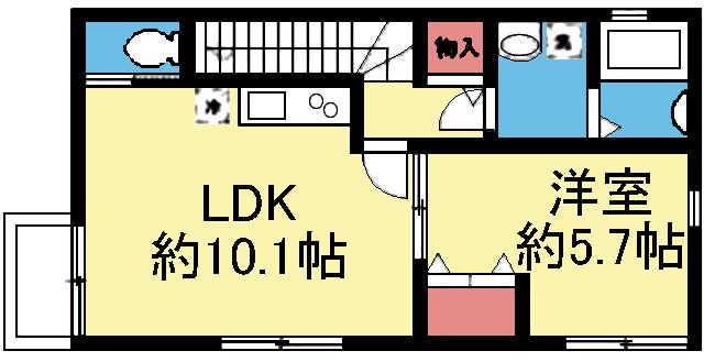 玄関は1階にあります
