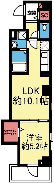 WIC付き1LDK