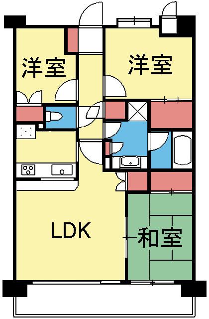 南東向きです