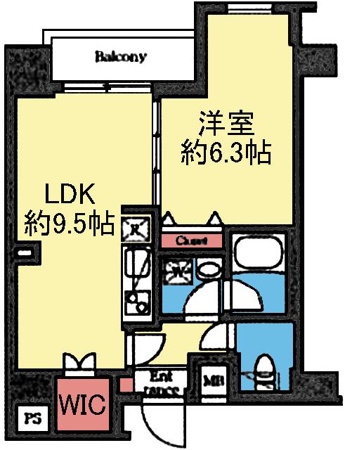 WIC付き1LDK
