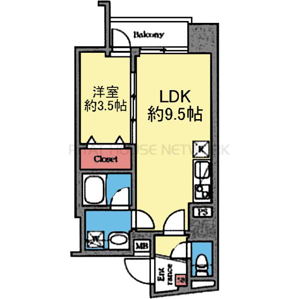 32.51㎡の1LDK