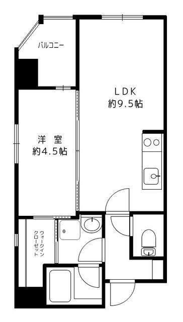 1LDK貸マンションです！