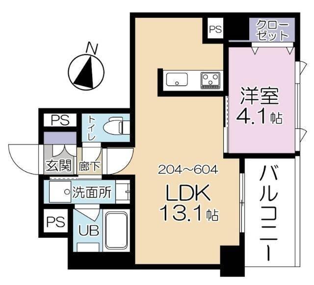 1LDK貸マンションです！