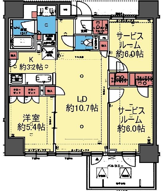 床暖房付き1SSLDK