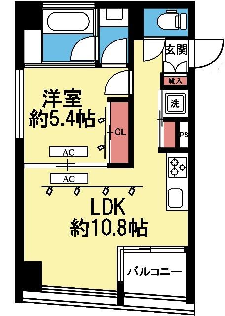 南西向き1LDK