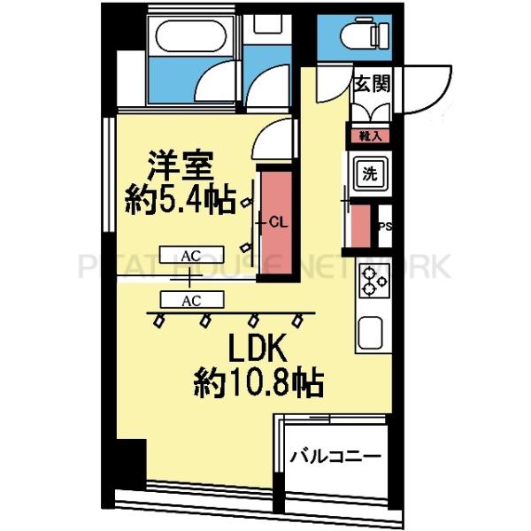 南西向き1LDK