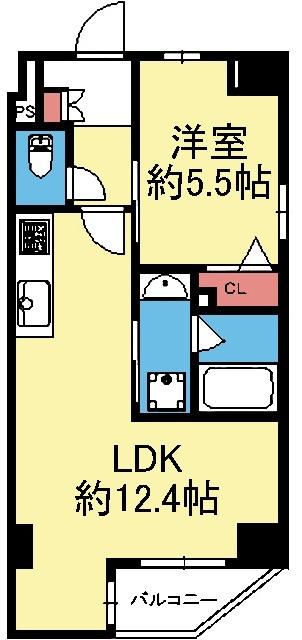 最上階の角部屋です