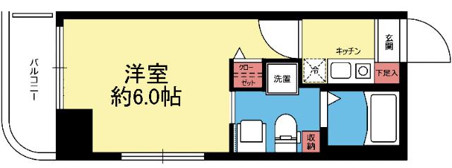 最上階の角部屋です