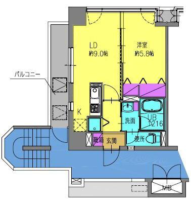 1LDK貸マンションです！