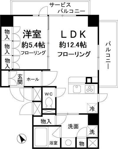 1LDK貸マンションです！