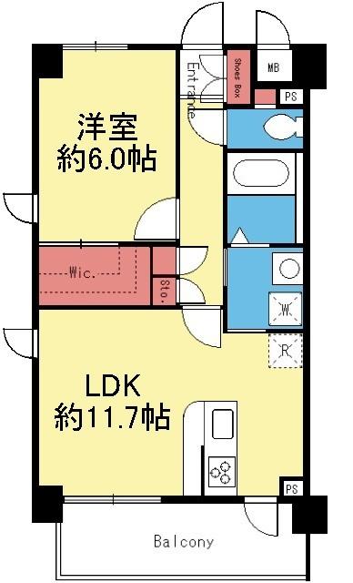 WIC付き1LDK