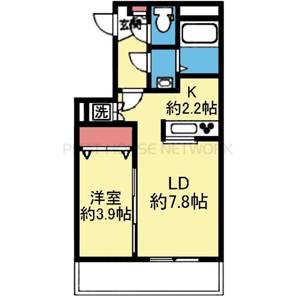 バルコニー南東向き