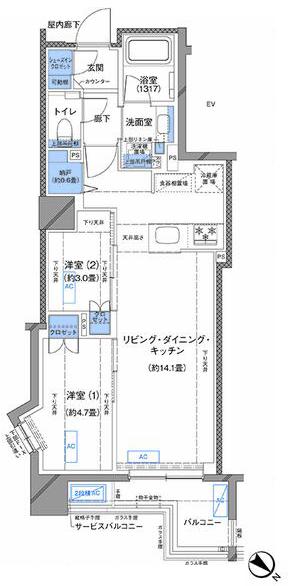 二人入居向けです