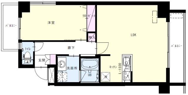 1LDK貸マンションです！