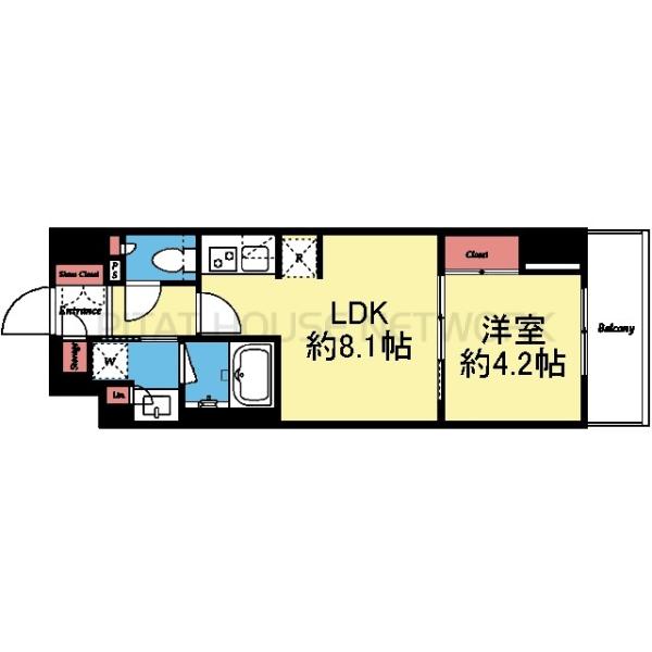 南東向き1LDK