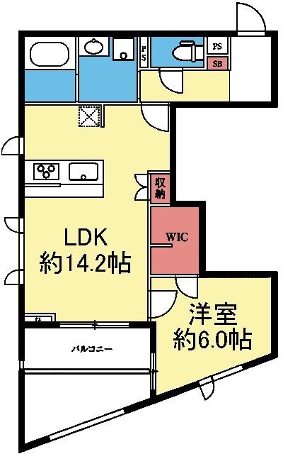 WIC付き1LDK