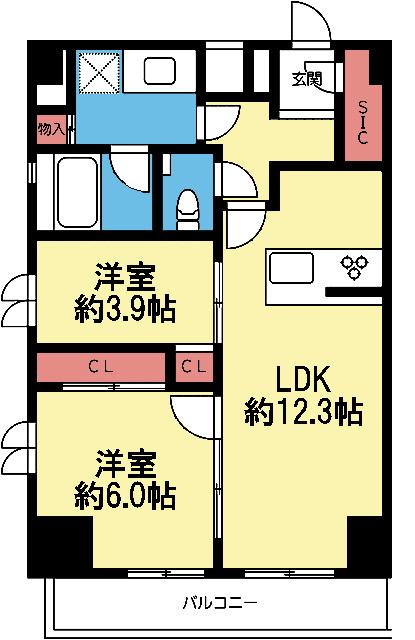 SIC付き2LDK