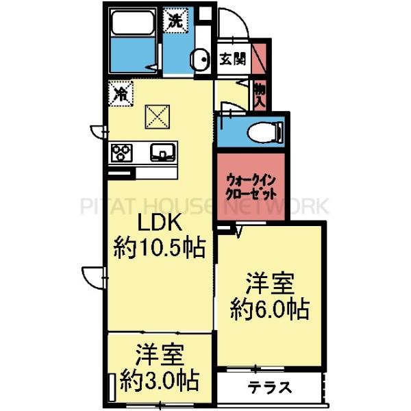 WIC付き2LDK
