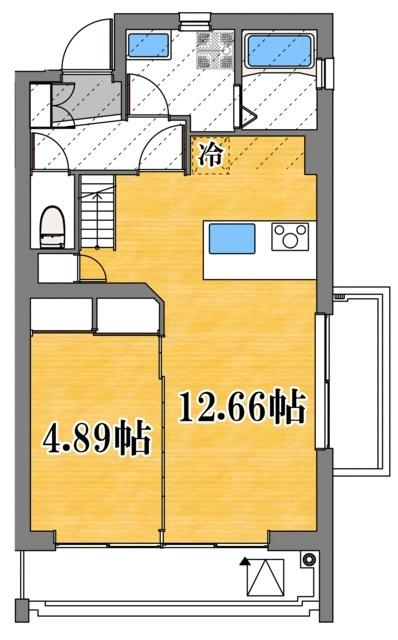 1LDK貸マンションです！