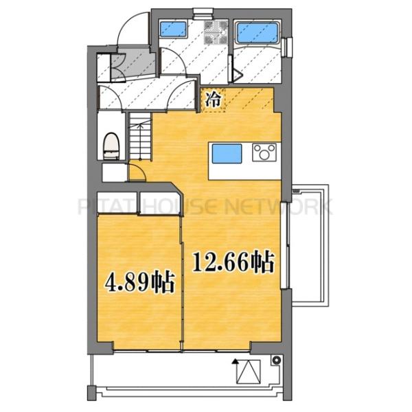 1LDK貸マンションです！