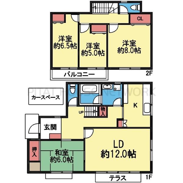 駐車場付き4LDK
