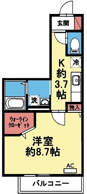 WIC付き1K