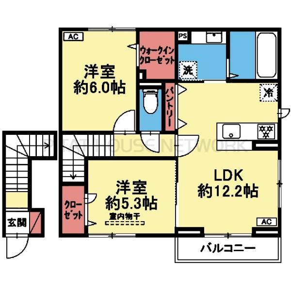 WIC付き2LDK