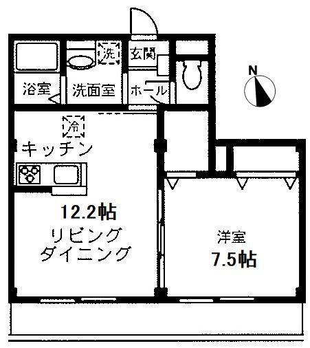 1LDK貸マンションです！