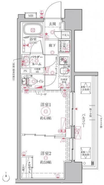 2K貸マンションです！