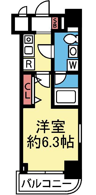 2面採光の角部屋です