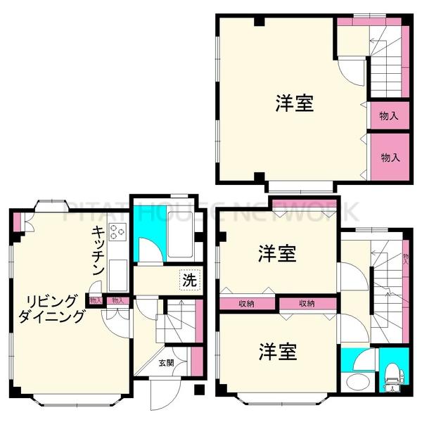 収納豊富な間取り