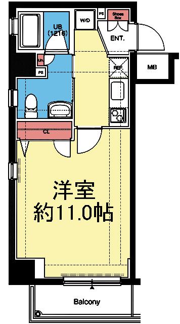 南東向き角部屋です