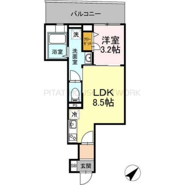 1LDK貸マンションです！