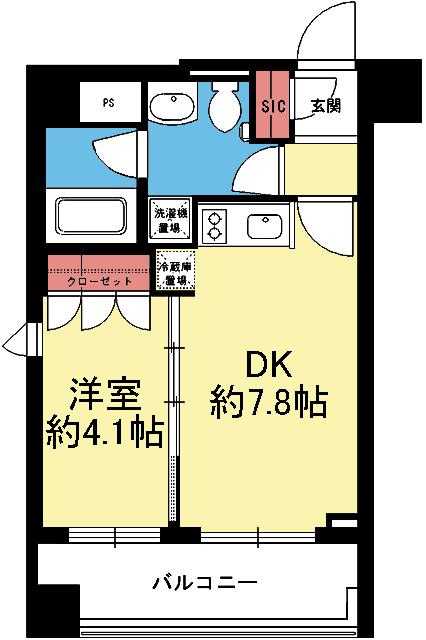 南西向きの西側角部屋